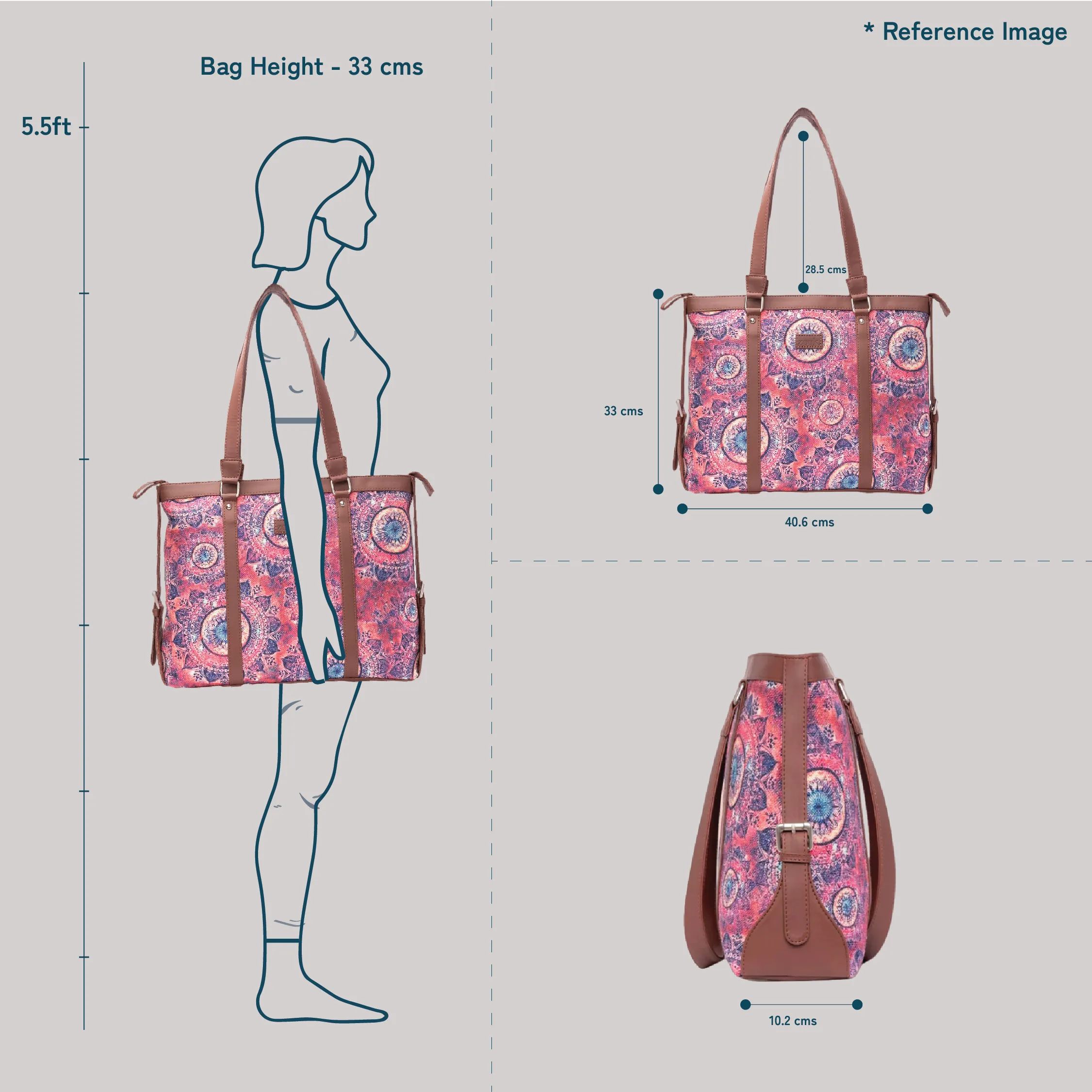 Seashell Motif White Women's Office Bag