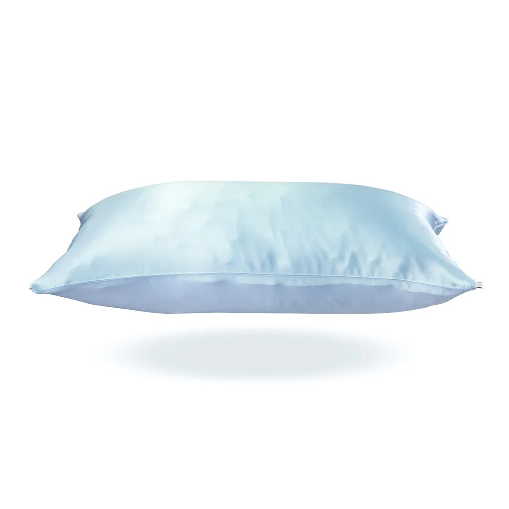 Silk Pillowcase   Silk Eye Mask Set - Sky