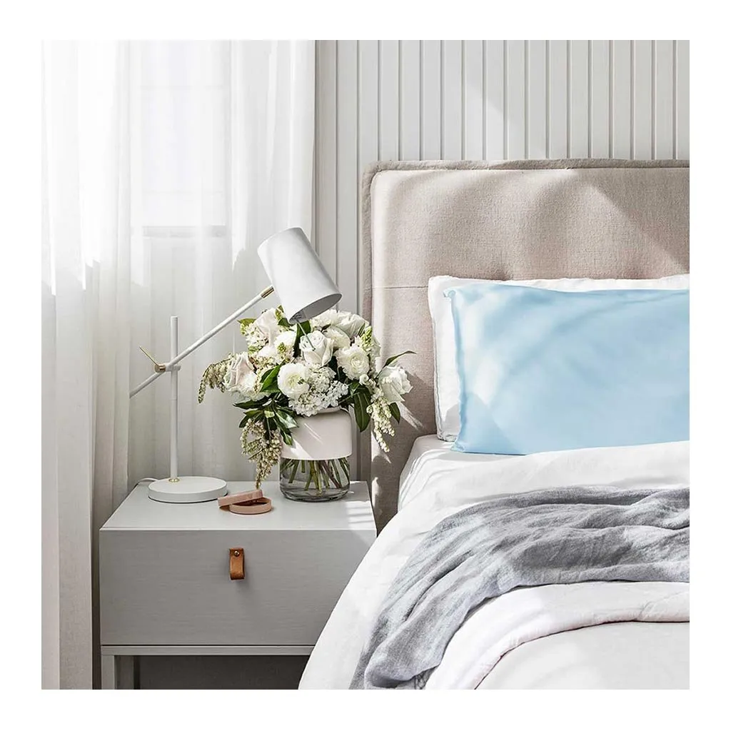 Silk Pillowcase   Silk Eye Mask Set - Sky