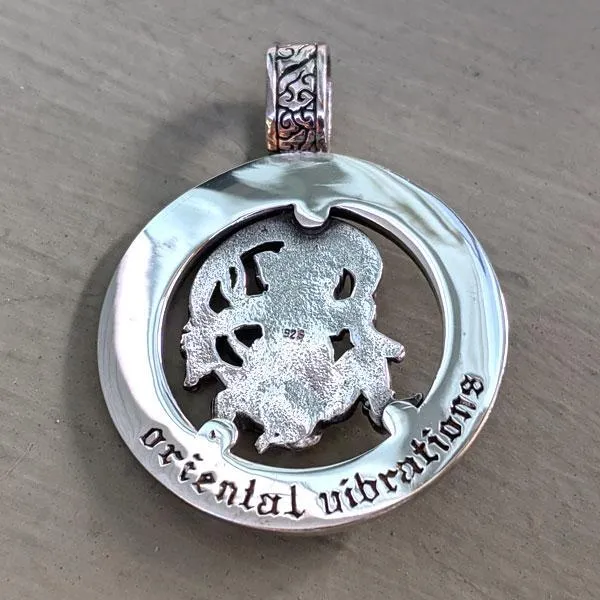 Silver Japanese Fujin Pendant