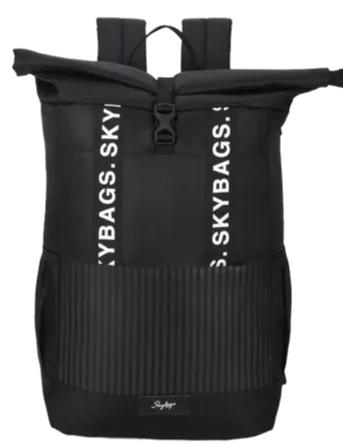 Skybags Grad Plus Laptop Backpack (Black)