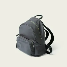 Small Black Nylon Backpack Waterproof Rucksack For Women