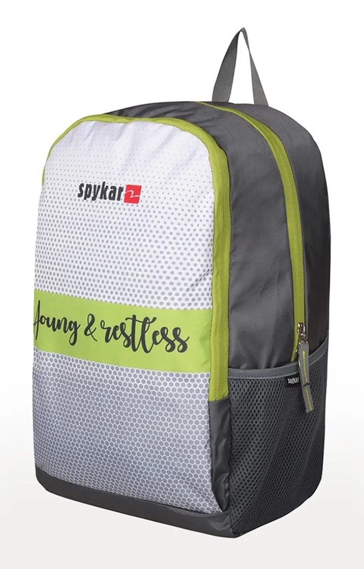 Spykar Grey Printed Laptop Bag