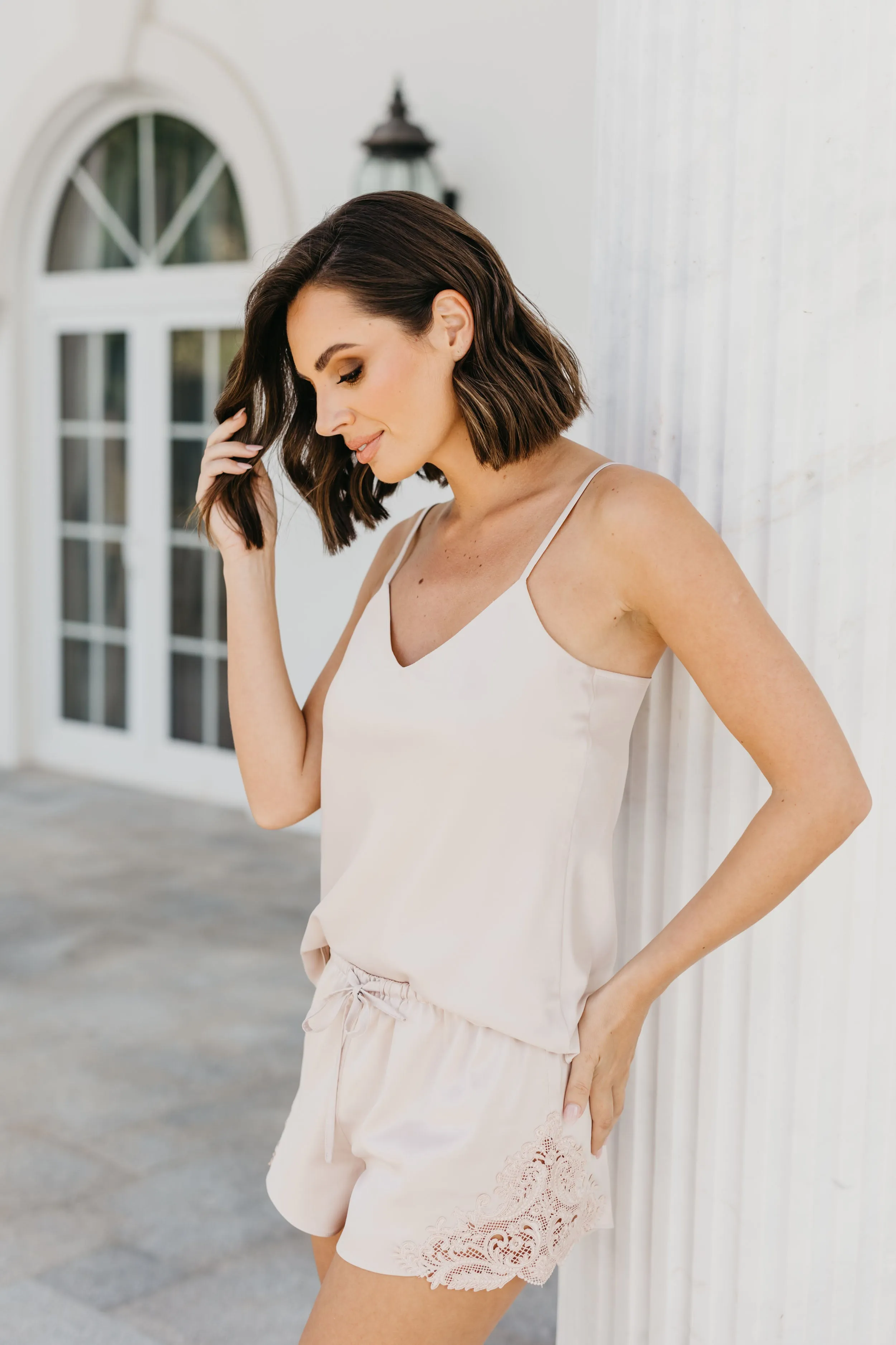 Stella Cami and Lace Trim Short Set