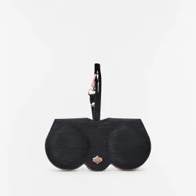 Sunglasses Case |   Neubau Black |  Vegan 24K Rose Gold Plated