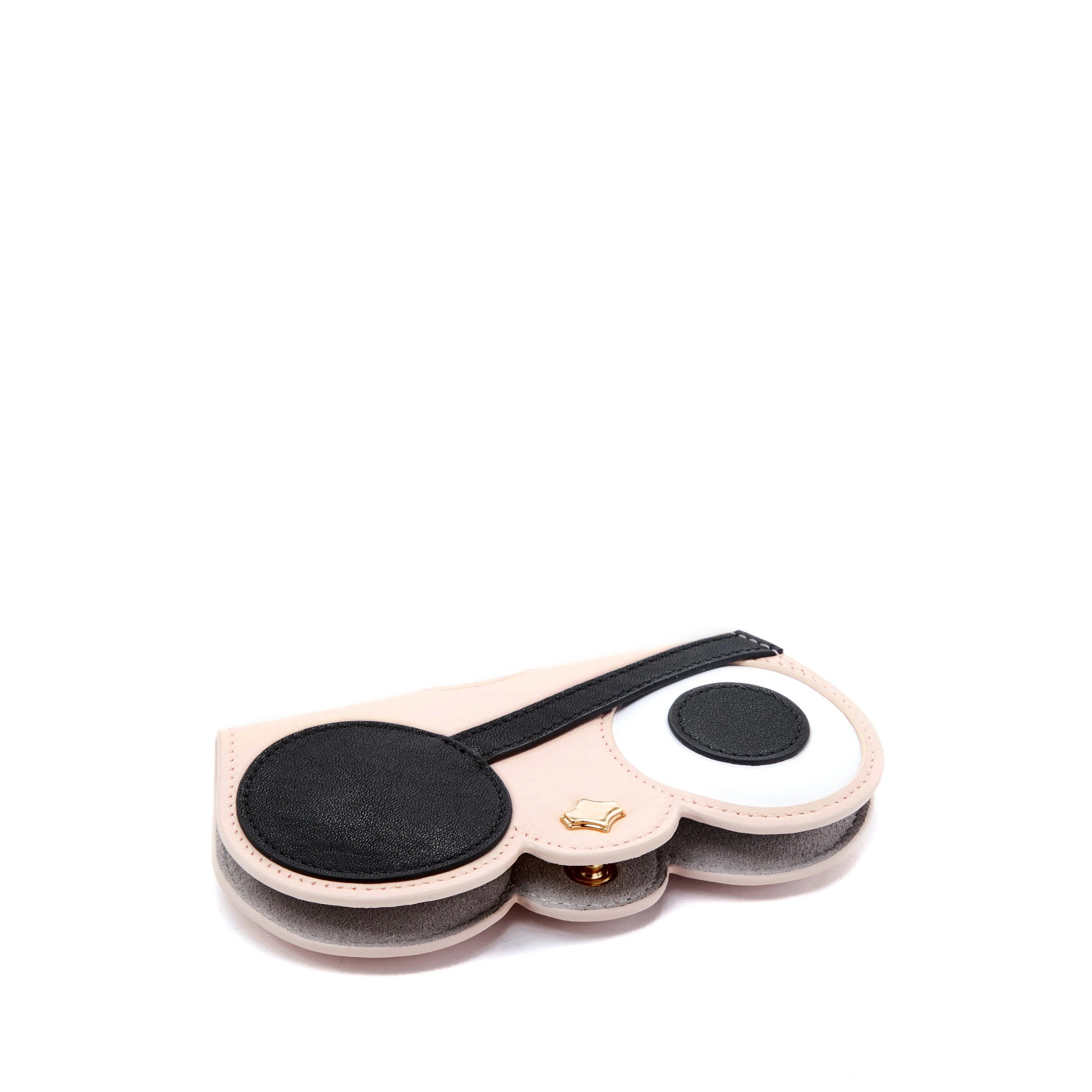 Sunglasses Case | Pirate Cat | Nappa Leather Gold Plated