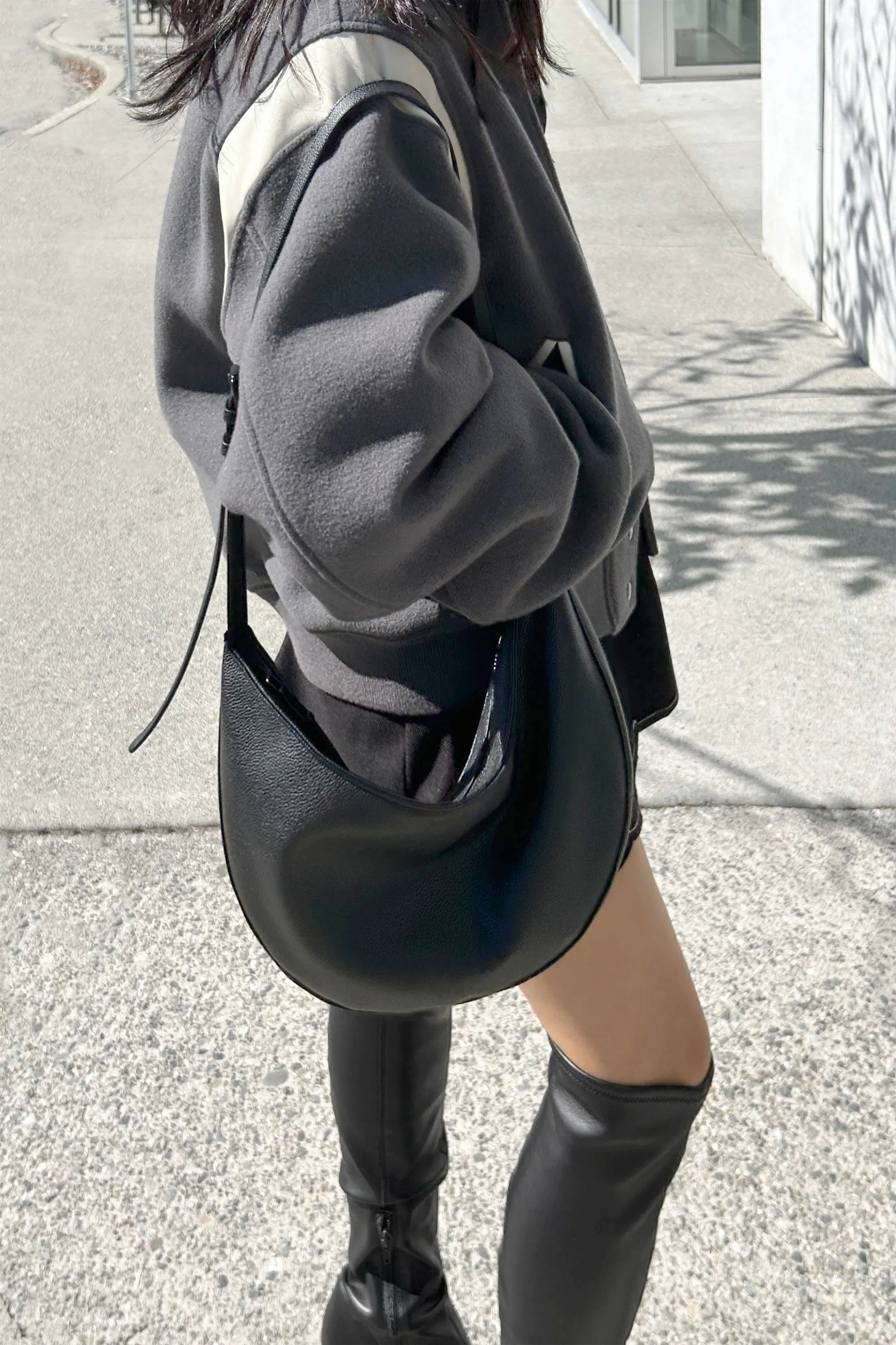 VEGAN LEATHER SLING BAG