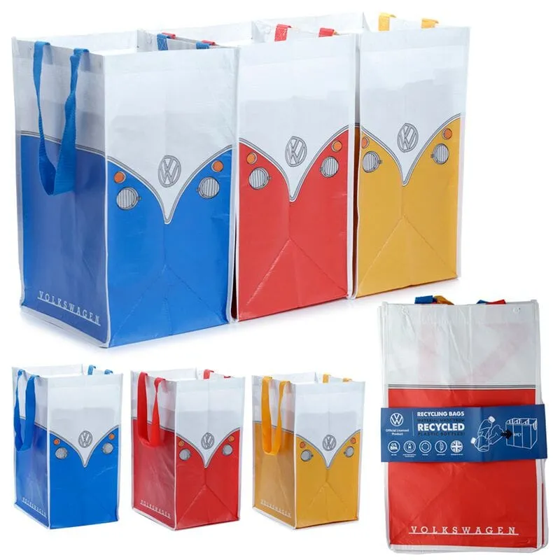 Volkswagen VW T1 Camper Recycling Bags - Set of 3