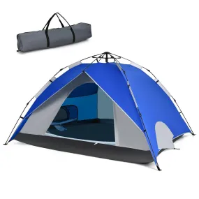 Waterproof Camping Tent GP11624，2-in-1 4 Person Instant Pop-up Tent